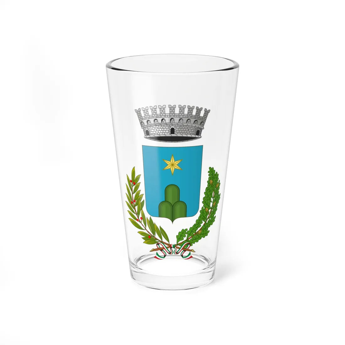 Serrungarina-Stemma (Italy) (Coat of Arms) Pint Glass 16oz 16oz - Go Mug Yourself