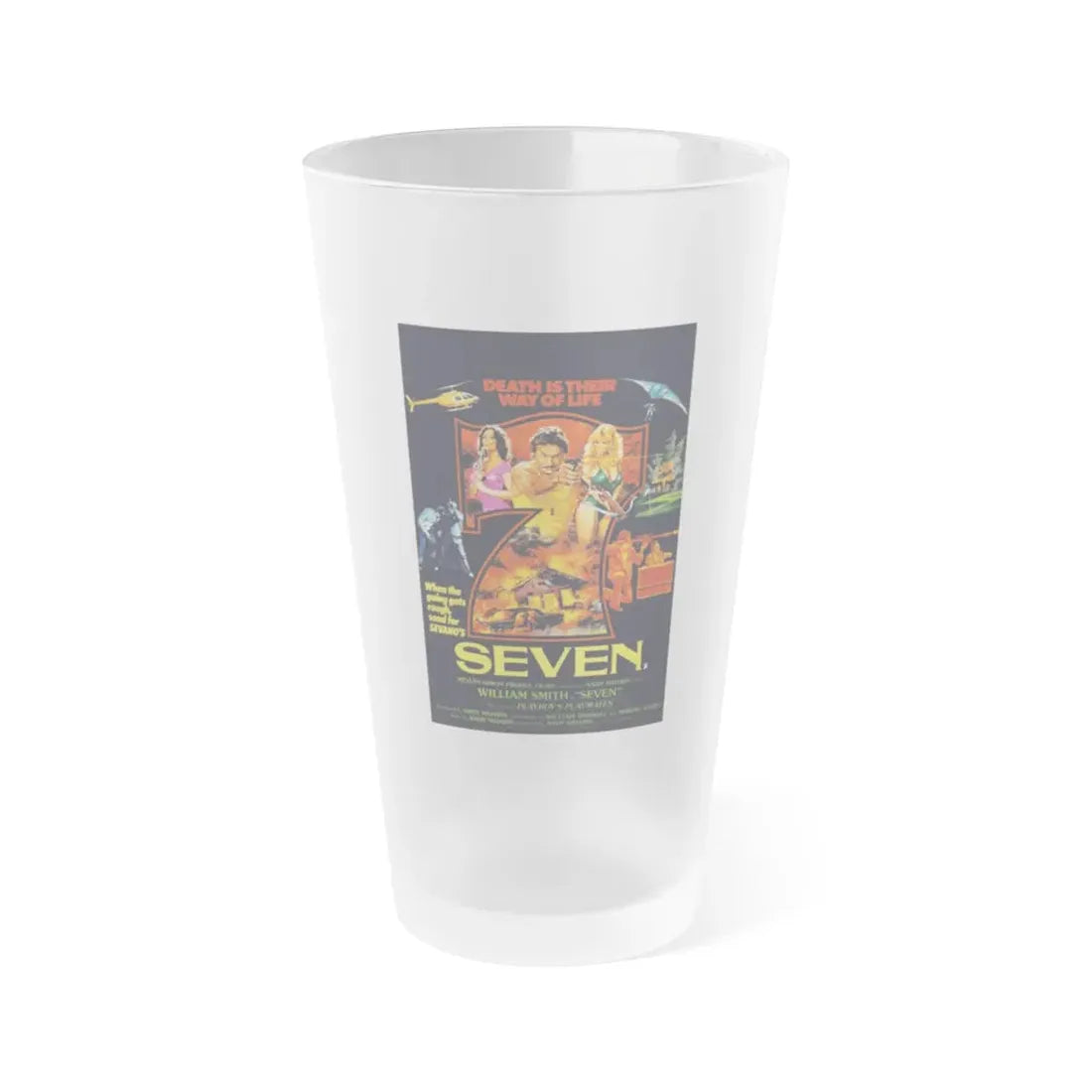 SEVEN 1979 Movie Poster - Frosted Pint Glass 16oz 16oz Frosted - Go Mug Yourself