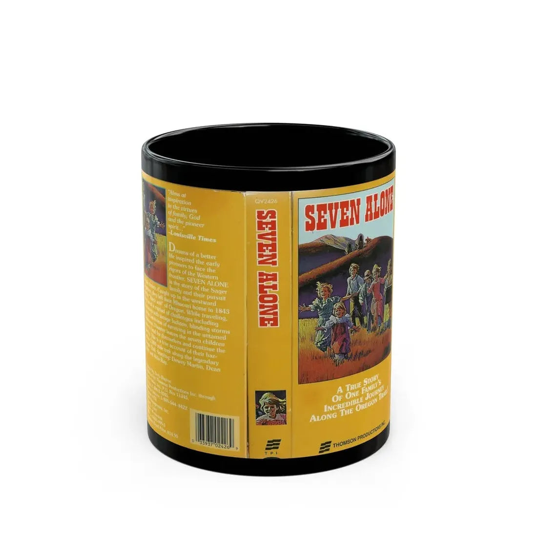 SEVEN ALONE (VHS COVER) - Black Coffee Mug 11oz - Go Mug Yourself