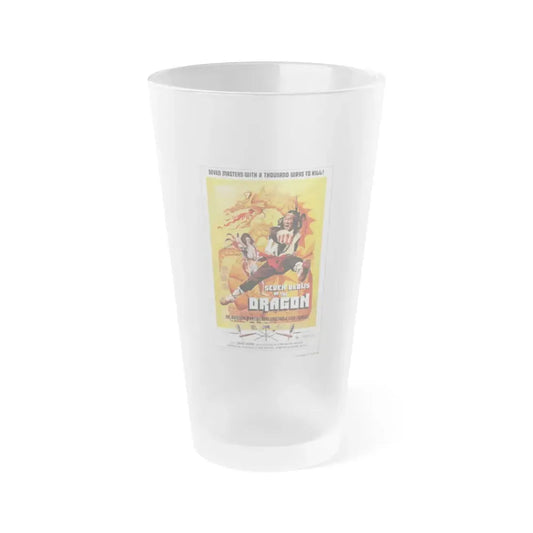 SEVEN BLOWS OF THE DRAGON 1972 Movie Poster - Frosted Pint Glass 16oz 16oz Frosted - Go Mug Yourself