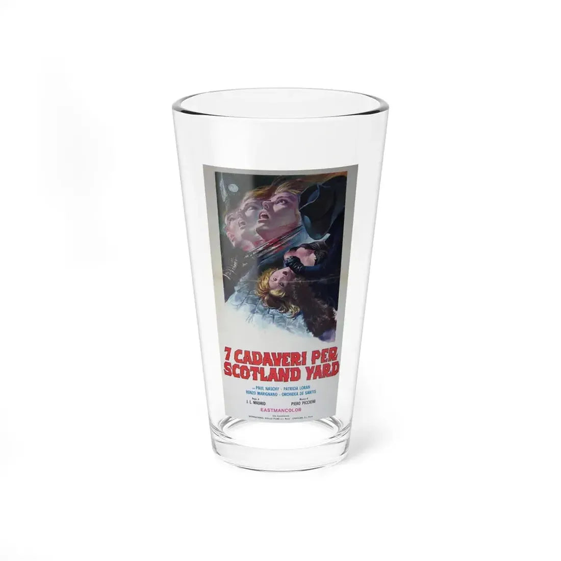 SEVEN MURDERS FOR SCOTLAND YARD 1971 Movie Poster - Pint Glass 16oz 16oz - Go Mug Yourself