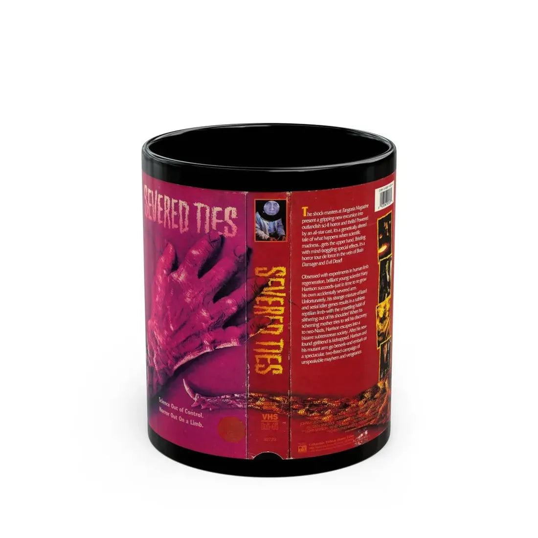 SEVERED TIES VERSION 2 (VHS COVER) - Black Coffee Mug 11oz - Go Mug Yourself