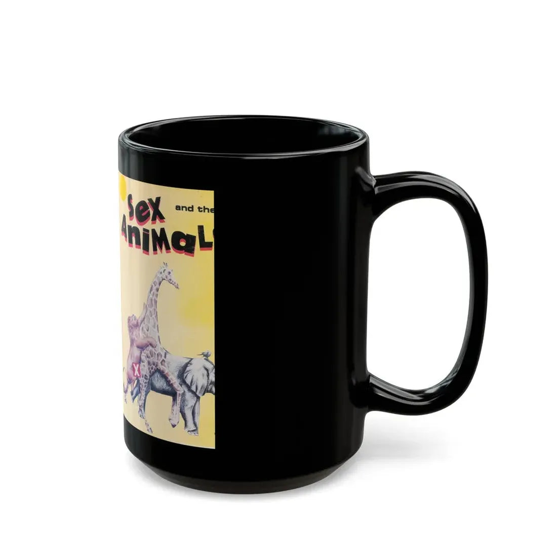 SEX AND THE ANIMALS (VHS COVER) - Black Coffee Mug - Go Mug Yourself