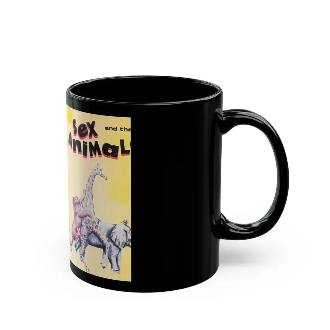 SEX AND THE ANIMALS (VHS COVER) - Black Coffee Mug - Go Mug Yourself
