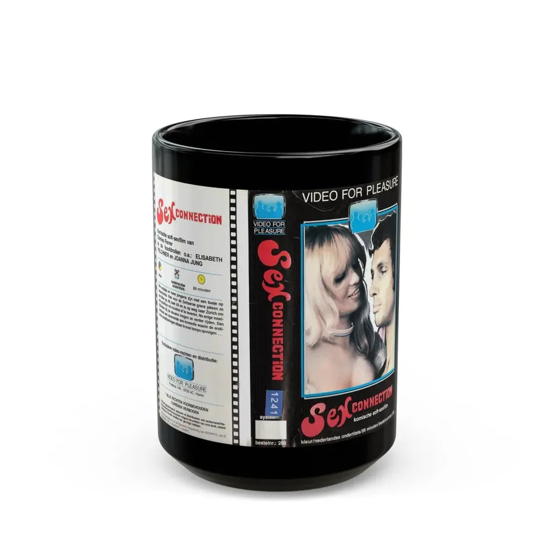 SEX CONNECTION (VHS COVER) - Black Coffee Mug 15oz - Go Mug Yourself