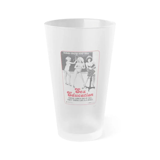 SEX EDUCATION 1979 Movie Poster - Frosted Pint Glass 16oz Default Title - Go Mug Yourself