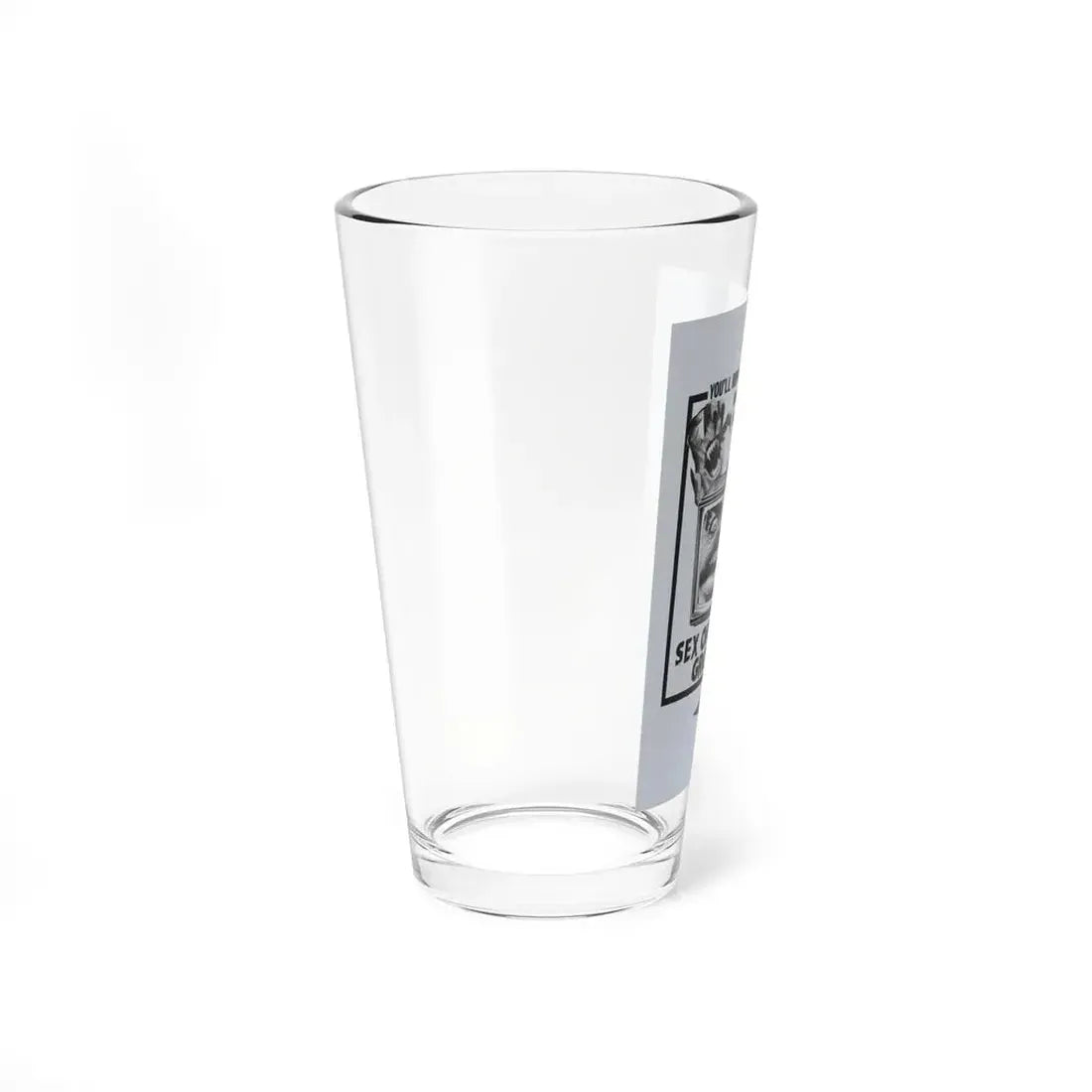 SEX ON THE GROOVE TUBE (THE CASE OF THE FULL MOON MURDERS) 1973 Movie Poster - Pint Glass 16oz - Go Mug Yourself