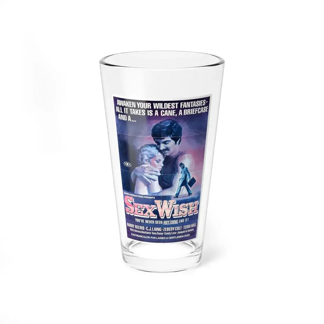 SEX WISH 1976 Movie Poster - Pint Glass 16oz 16oz - Go Mug Yourself