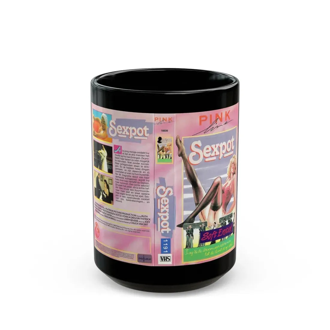 SEXPOT (VHS COVER) - Black Coffee Mug 15oz - Go Mug Yourself