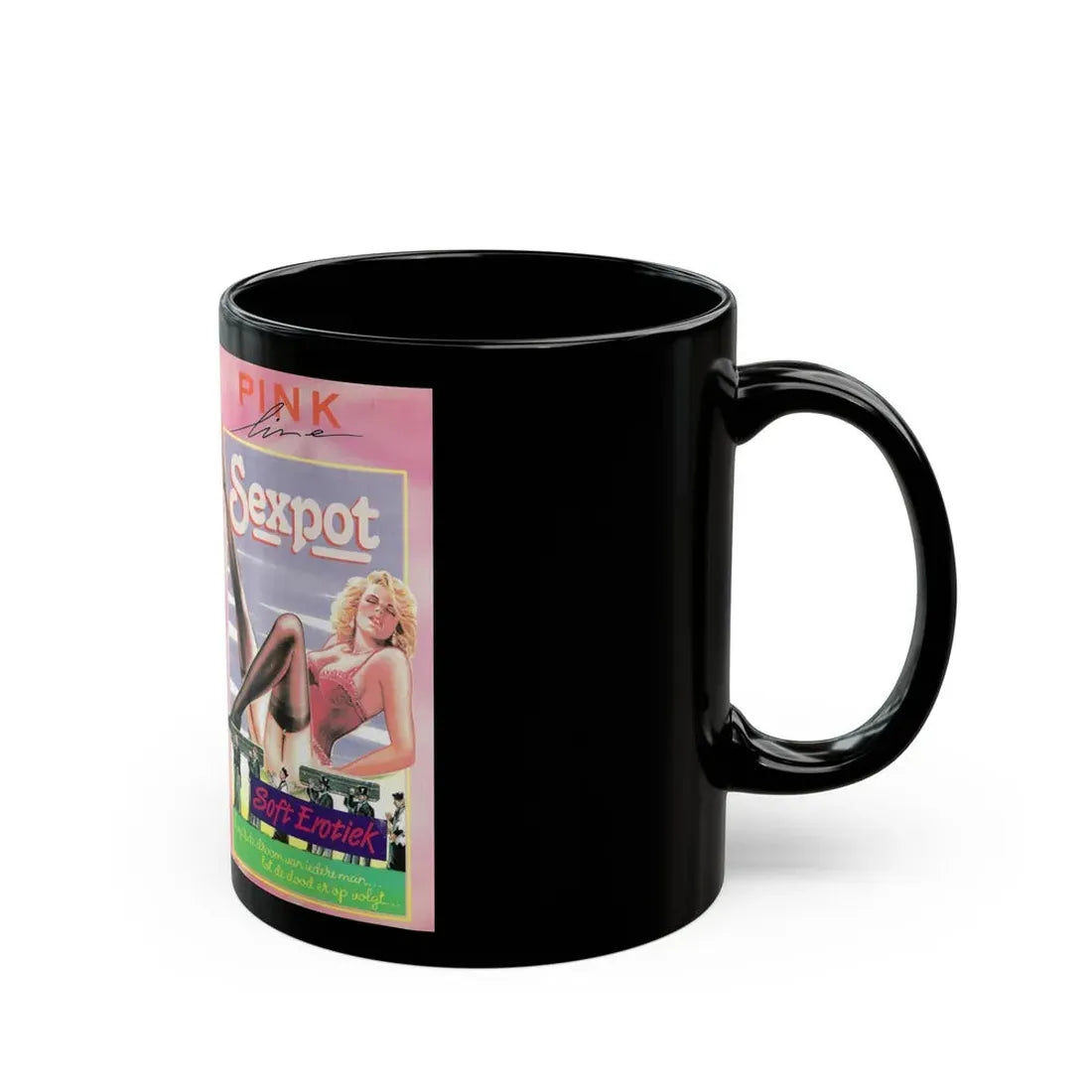 SEXPOT (VHS COVER) - Black Coffee Mug - Go Mug Yourself