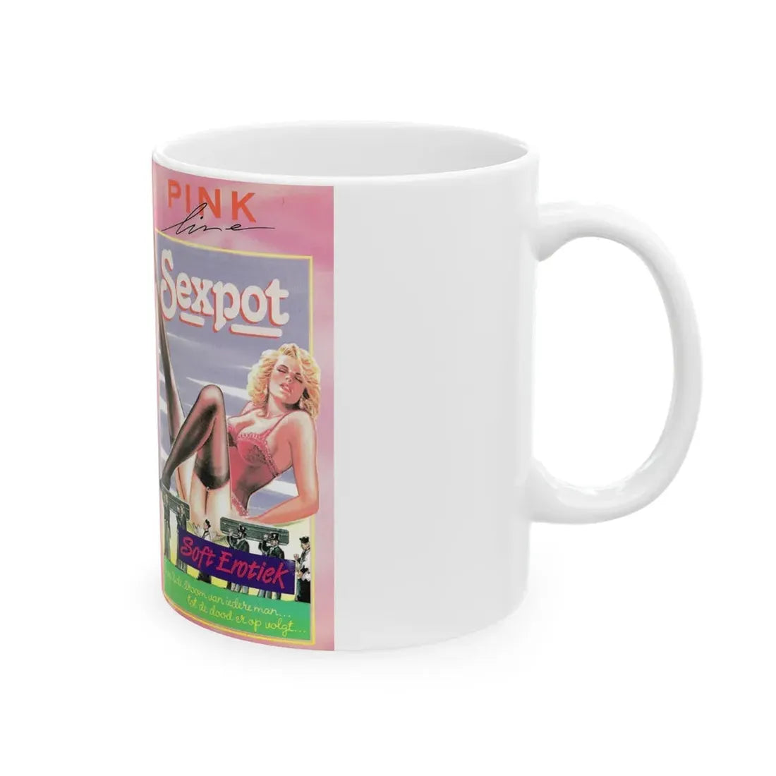 SEXPOT (VHS COVER) - White Coffee Mug - Go Mug Yourself