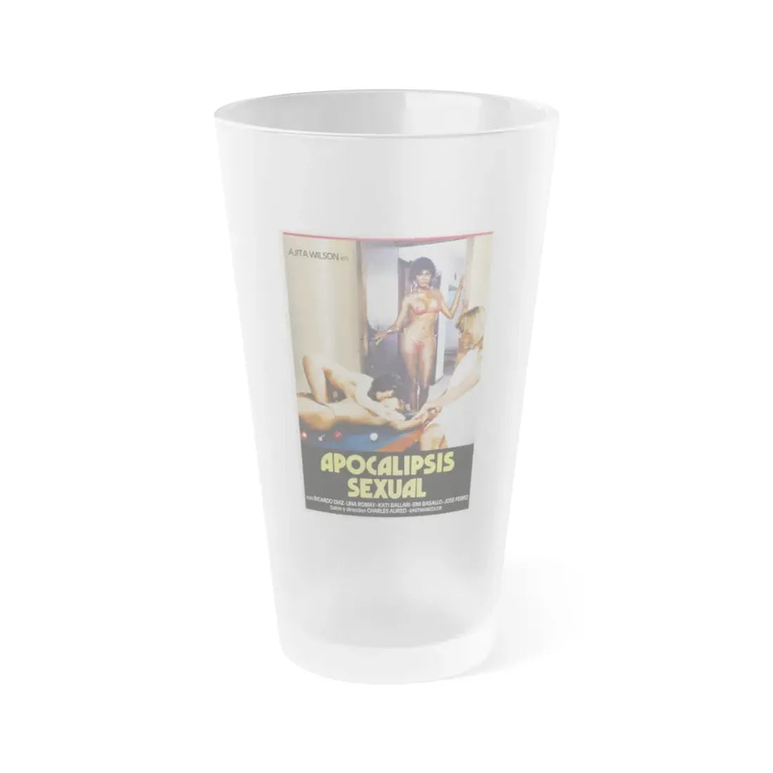 SEXUAL APOCALYPSE 1982 Movie Poster - Frosted Pint Glass 16oz Default Title - Go Mug Yourself