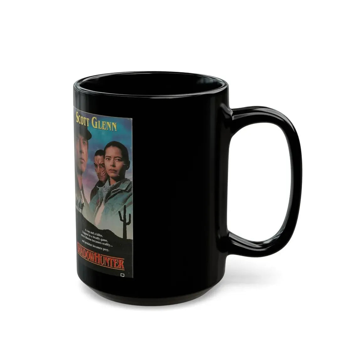 SHADOW HUNTER (VHS COVER) - Black Coffee Mug - Go Mug Yourself