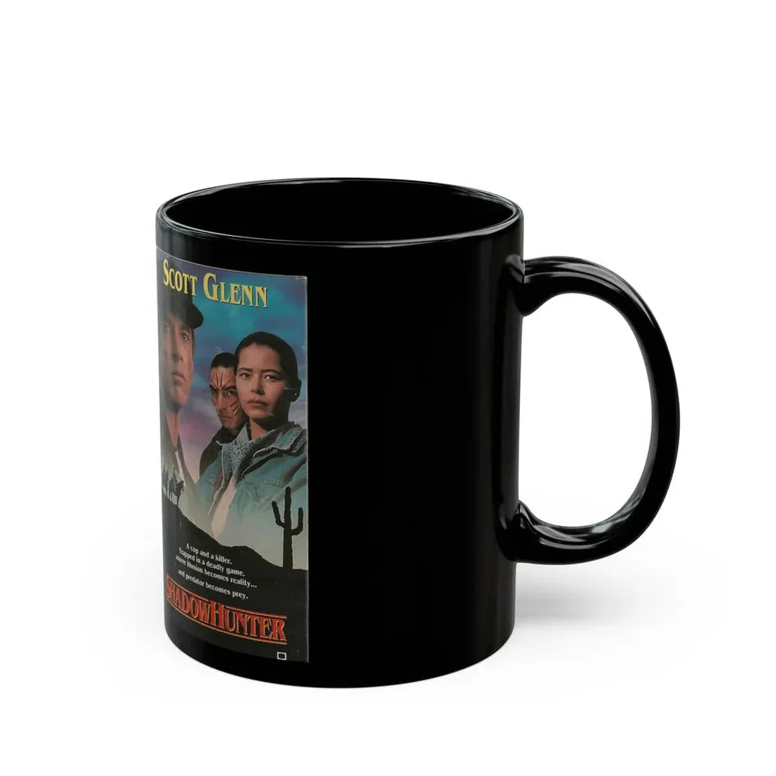 SHADOW HUNTER (VHS COVER) - Black Coffee Mug - Go Mug Yourself