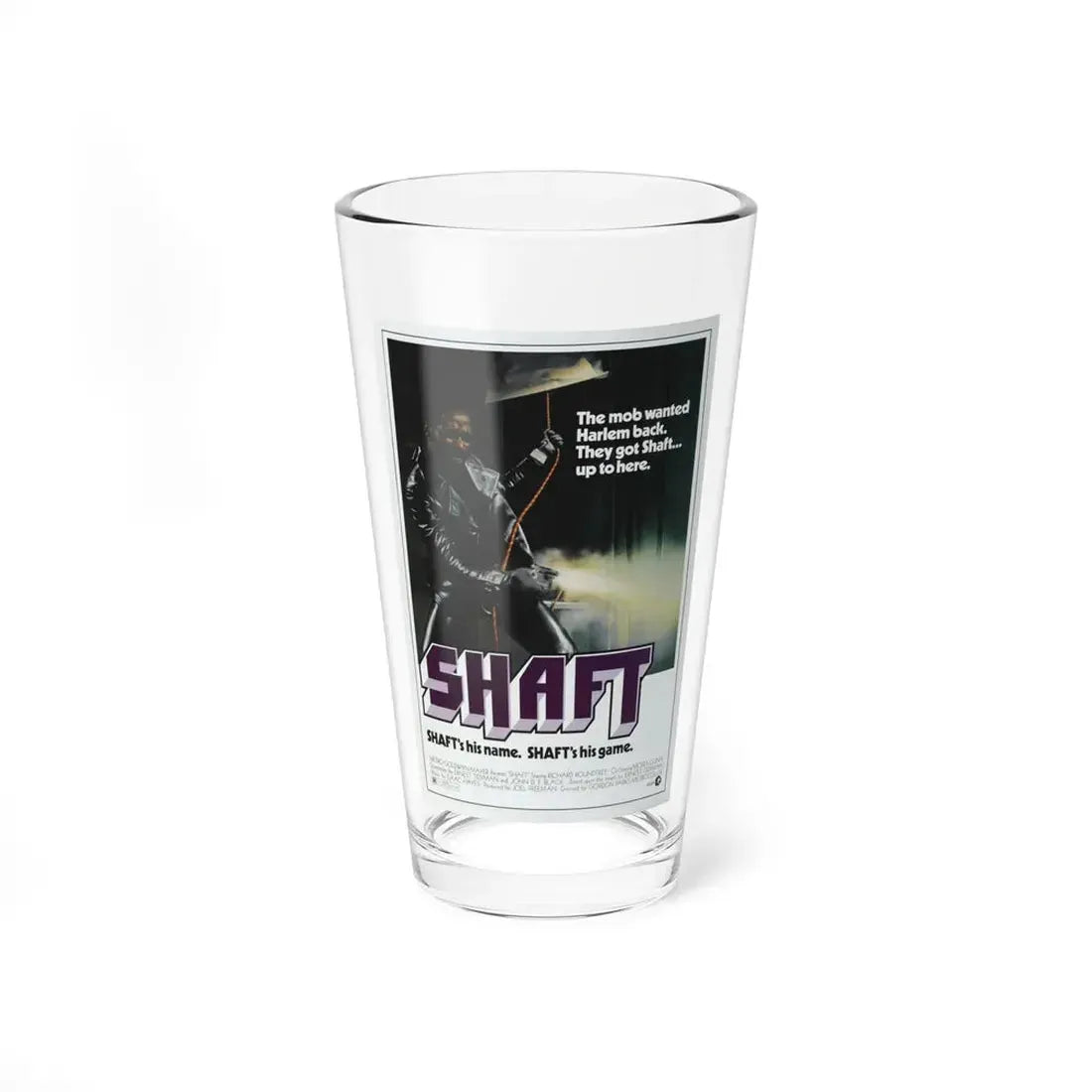 SHAFT 1971 Movie Poster - Pint Glass 16oz 16oz - Go Mug Yourself