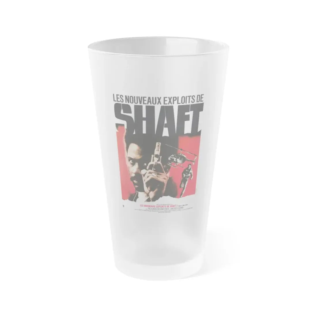SHAFT'S BIG SCORE! (4) 1972 Movie Poster - Frosted Pint Glass 16oz 16oz Frosted - Go Mug Yourself