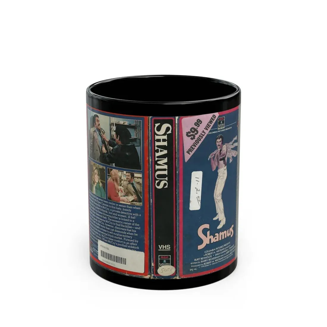 SHAMUS (VHS COVER) - Black Coffee Mug 11oz - Go Mug Yourself