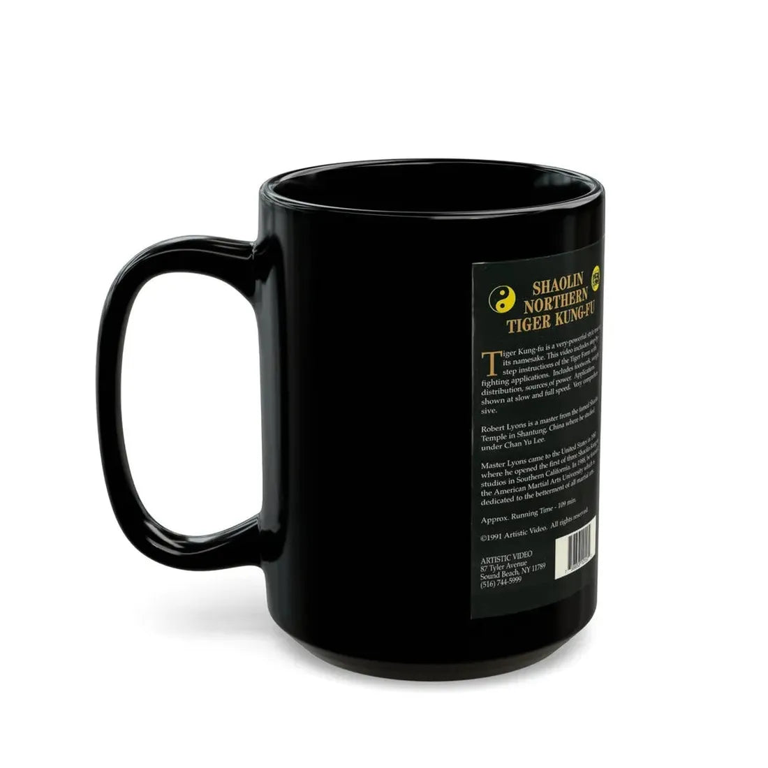 SHAOLIN NORTHERN TIGER KUNG FU (VHS COVER) - Black Coffee Mug - Go Mug Yourself
