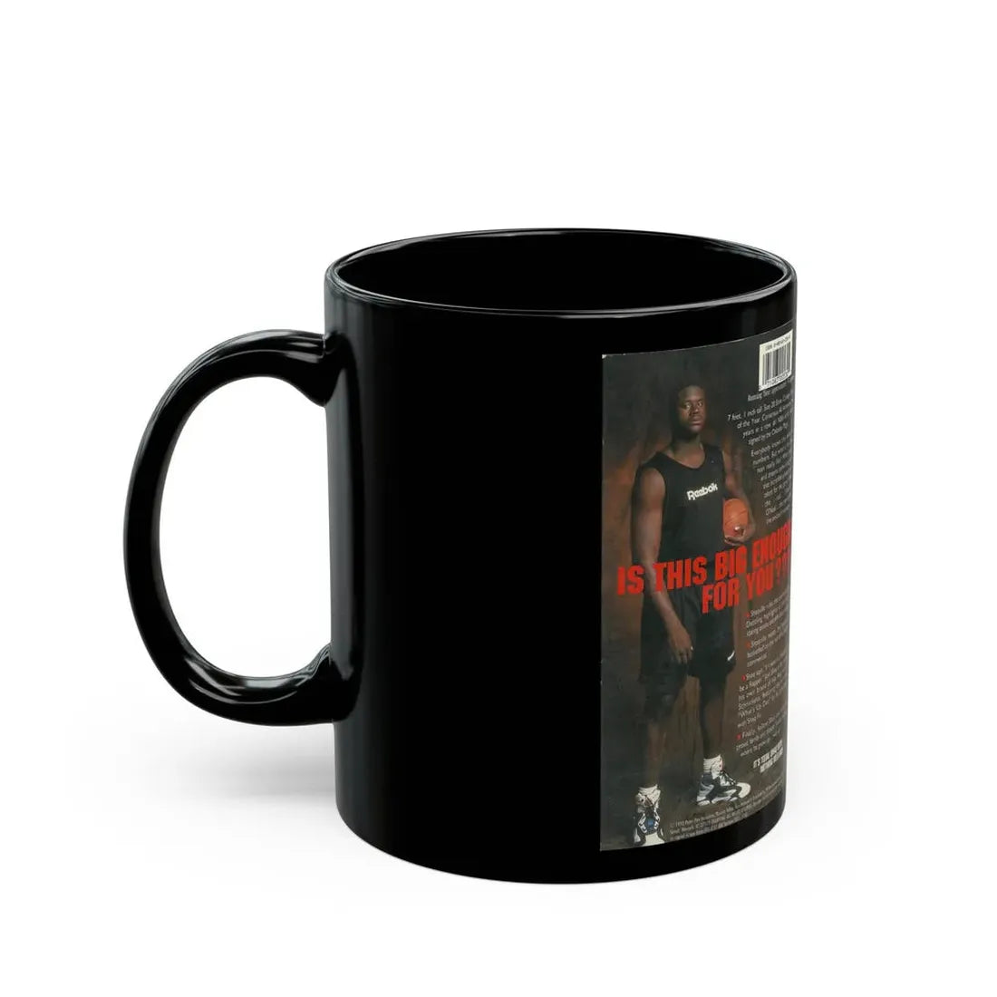 SHAQ ATTACK IN YOUR FACE (VHS COVER) - Black Coffee Mug - Go Mug Yourself