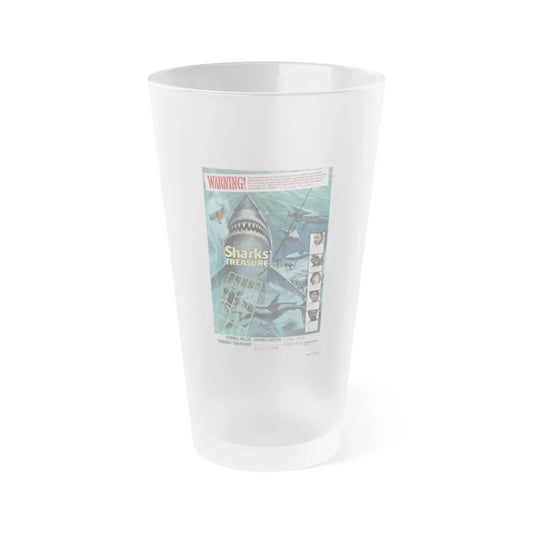 SHARKS TREASURE 1975 Movie Poster - Frosted Pint Glass 16oz Default Title - Go Mug Yourself