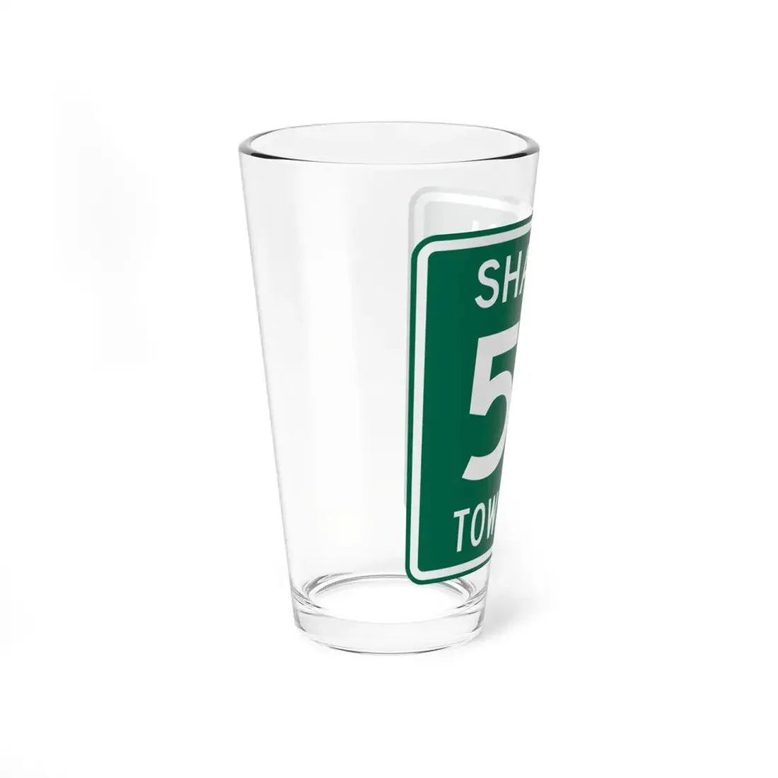 Sharon Township Route 53 Medina County Ohio (Ohio) (Road Sign) Pint Glss 16oz - Go Mug Yourself