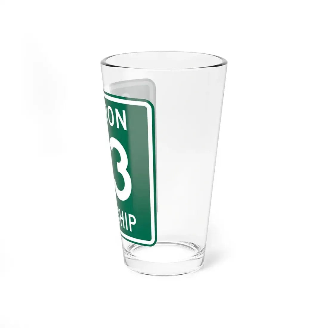 Sharon Township Route 53 Medina County Ohio (Ohio) (Road Sign) Pint Glss 16oz - Go Mug Yourself