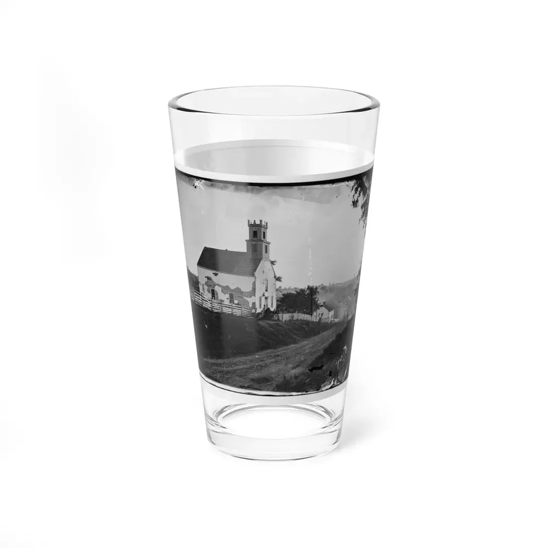 Sharpsburg, Md. Lutheran Church (U.S. Civil War) Pint Glass 16oz - Go Mug Yourself