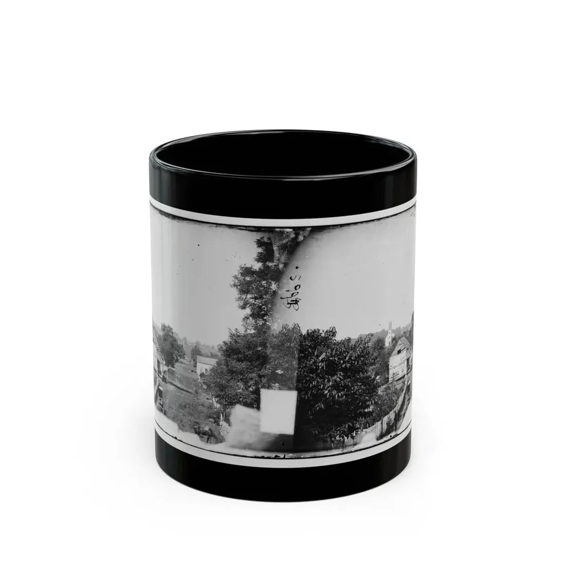 Sharpsburg, Md. View With Episcopal Church In Distance (U.S. Civil War) Black Coffee Mug 11oz - Go Mug Yourself