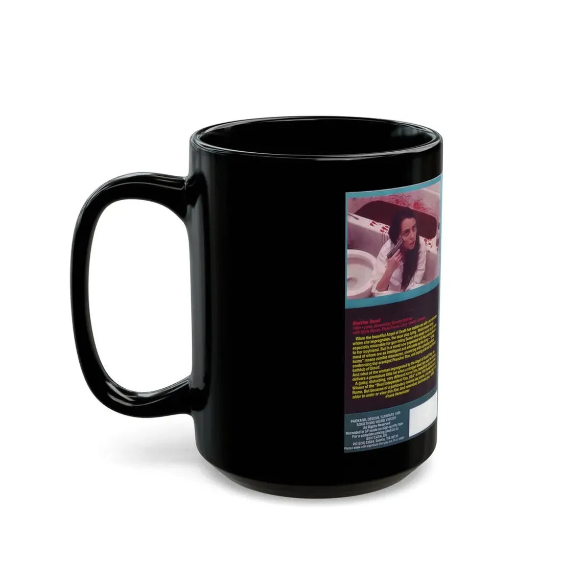 SHATTER DEAD SOMETHING WEIRD VIDEO (VHS COVER) - Black Coffee Mug - Go Mug Yourself