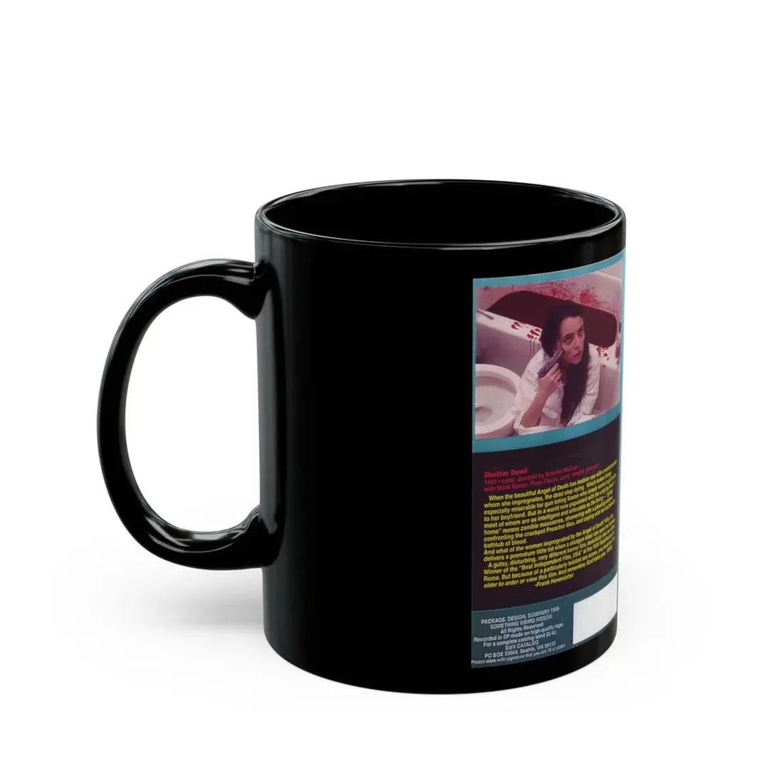 SHATTER DEAD SOMETHING WEIRD VIDEO (VHS COVER) - Black Coffee Mug - Go Mug Yourself