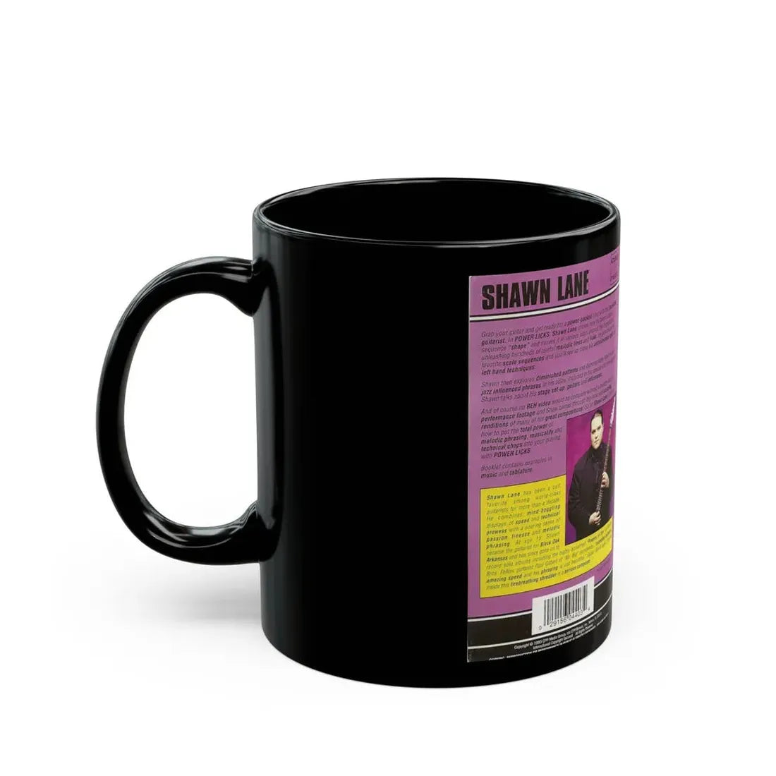 SHAWN LANE POWER LICKS (VHS COVER) - Black Coffee Mug - Go Mug Yourself