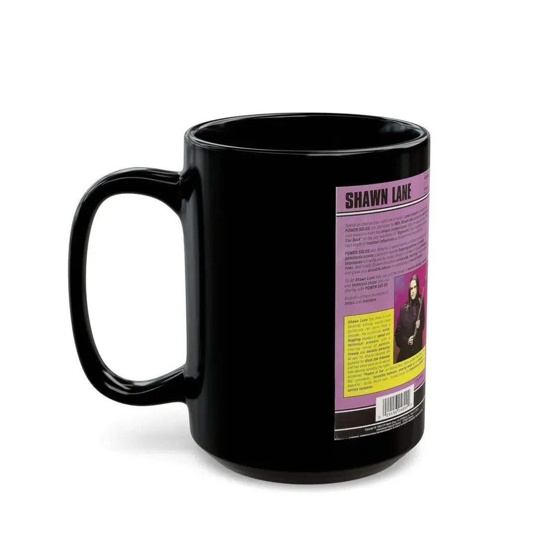 SHAWN LANE POWER SOLOS (VHS COVER) - Black Coffee Mug - Go Mug Yourself