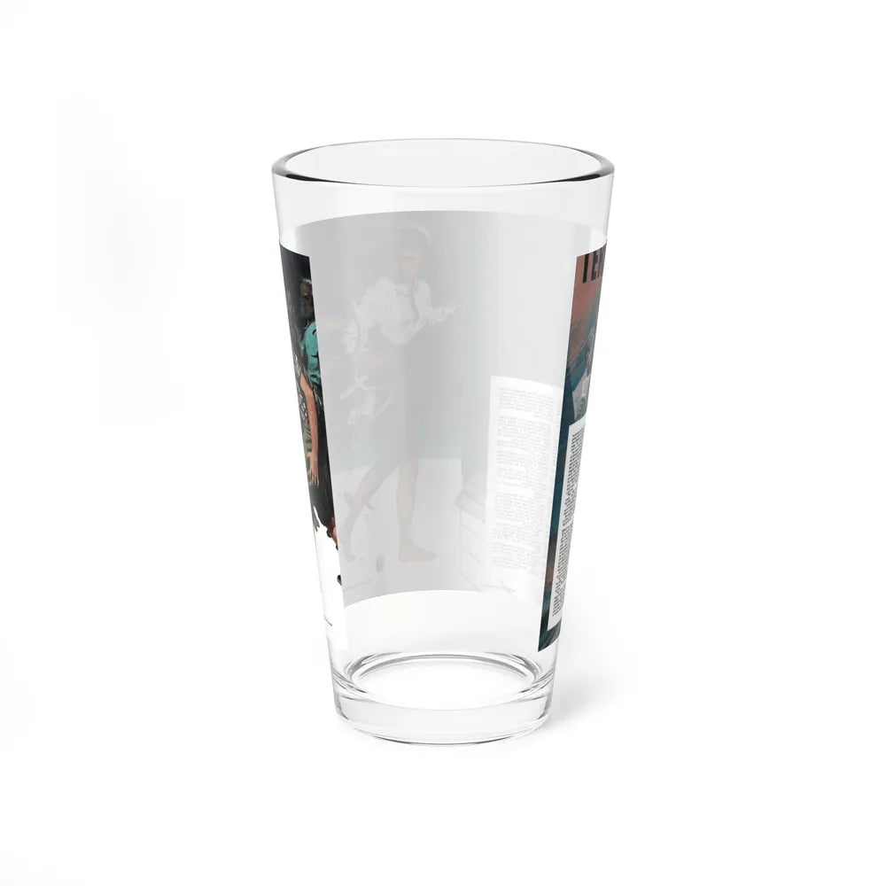 Shell Game, part 1 (2), Collier's, January 14, 1950 (Magazine Illustration) Pint Glass 16oz - Go Mug Yourself