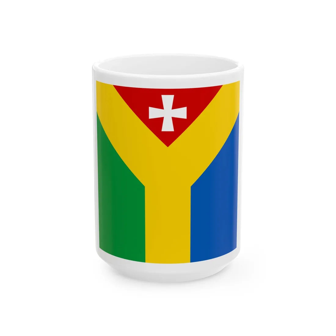 Shepetivka flag (Ukraine) White Coffee Mug 15oz - Go Mug Yourself