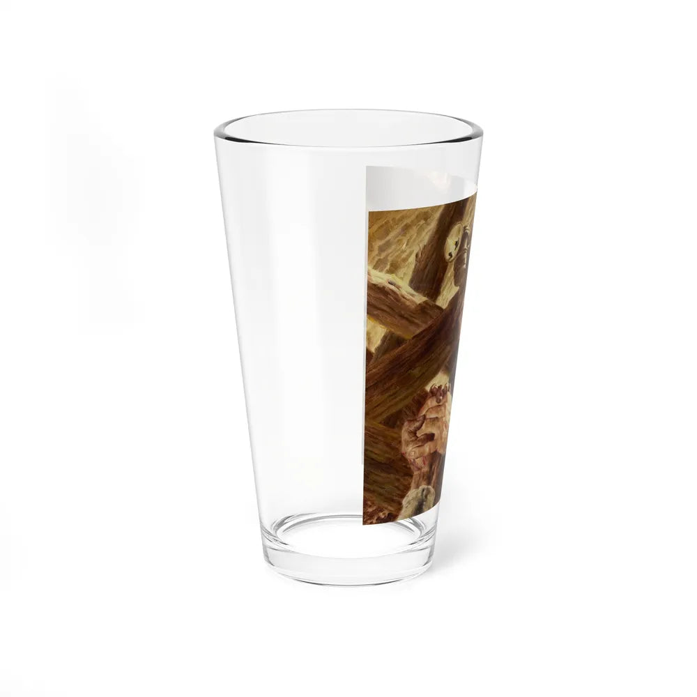 Shepherd to the Flock, Saturday Evening Post illustration, February 2, 1962 (Magazine Illustration) Pint Glass 16oz - Go Mug Yourself