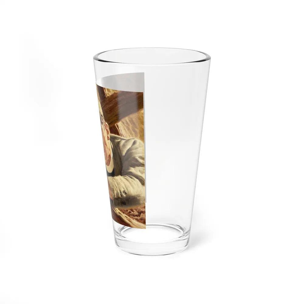Shepherd to the Flock, Saturday Evening Post illustration, February 2, 1962 (Magazine Illustration) Pint Glass 16oz - Go Mug Yourself
