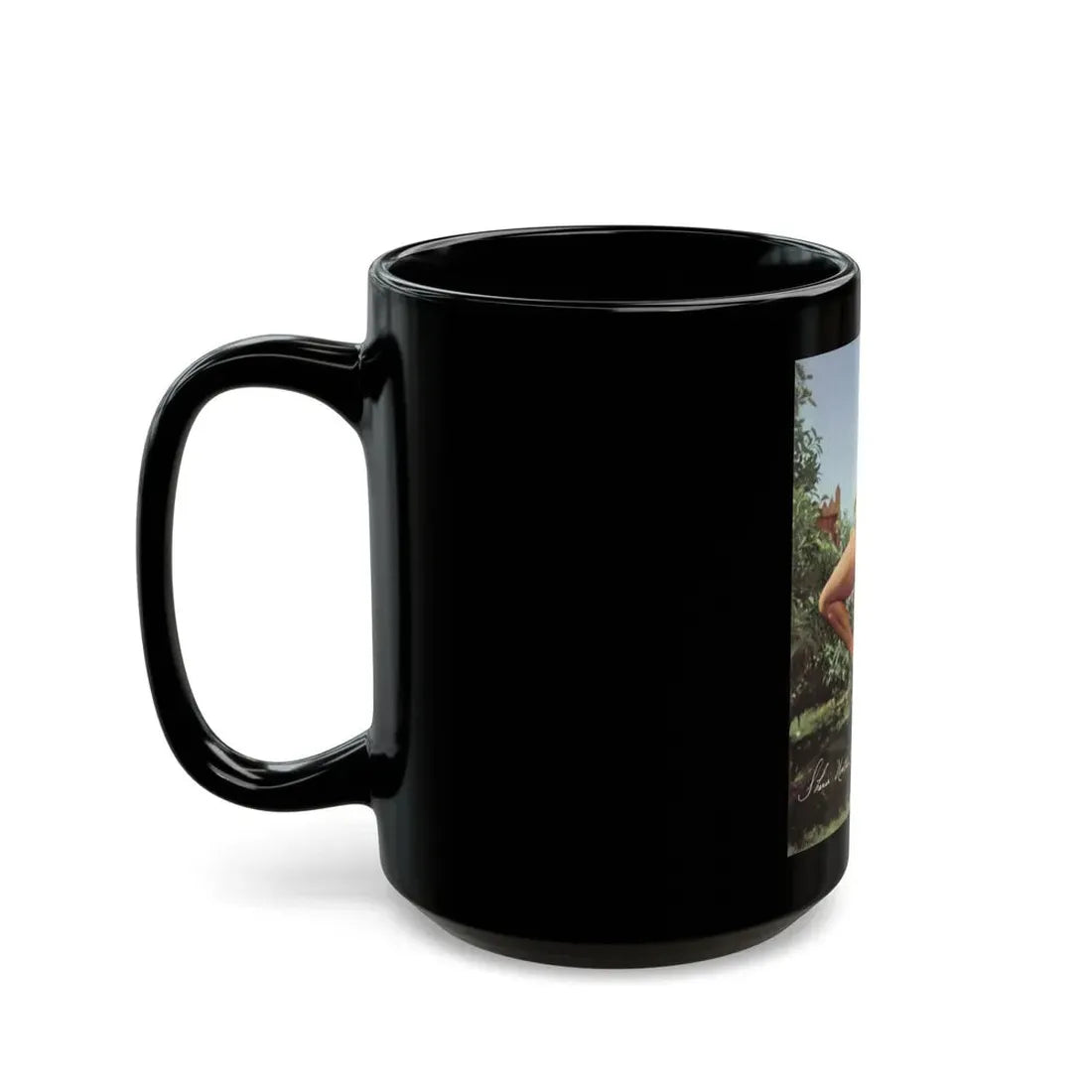 Sheree North #100 (Vintage Female Icon) Black Coffee Mug - Go Mug Yourself
