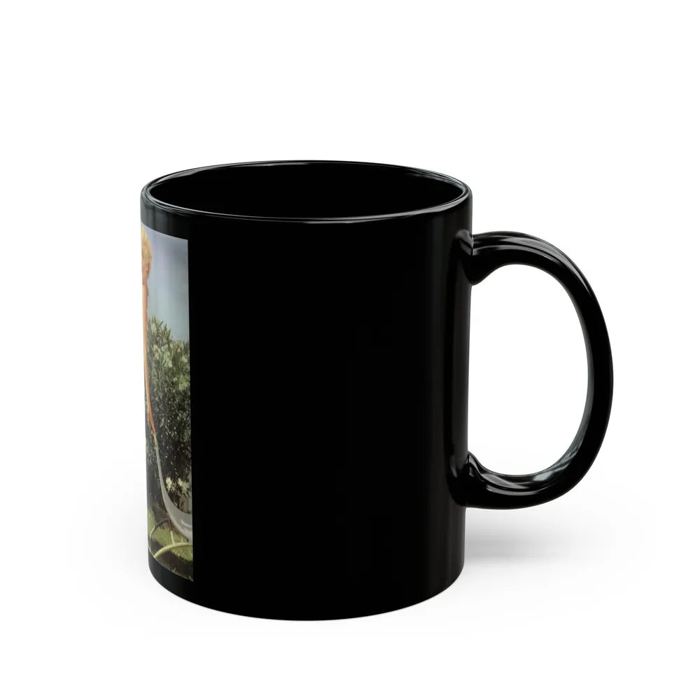 Sheree North #100 (Vintage Female Icon) Black Coffee Mug-Go Mug Yourself