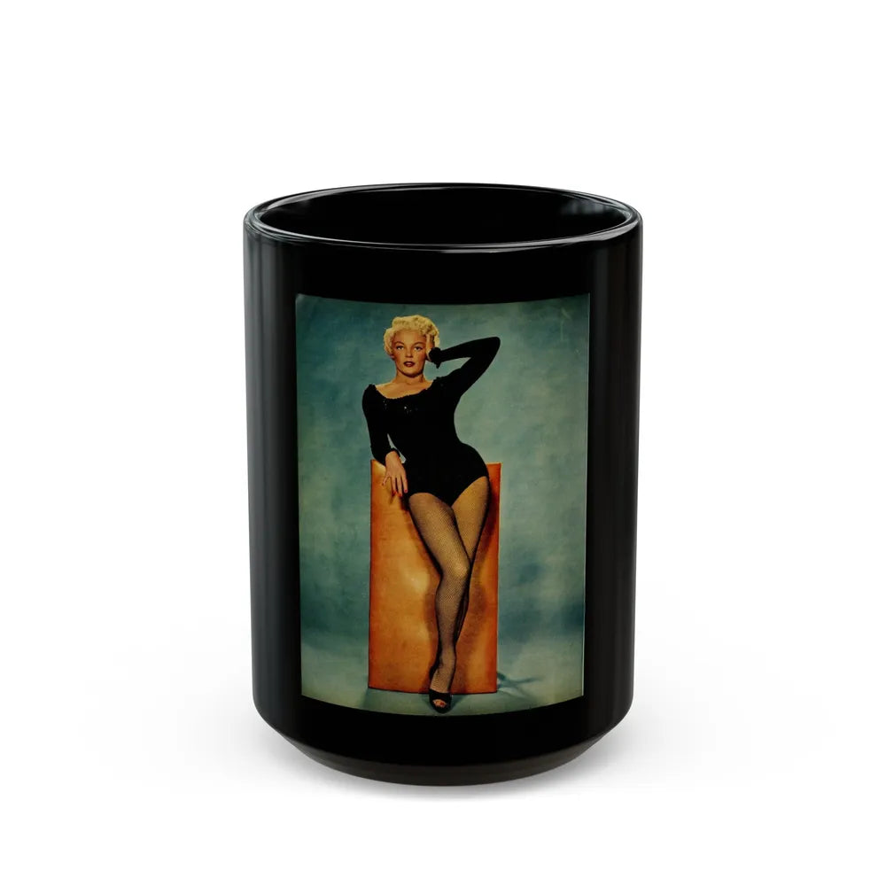 Sheree North #101 (Vintage Female Icon) Black Coffee Mug-15oz-Go Mug Yourself