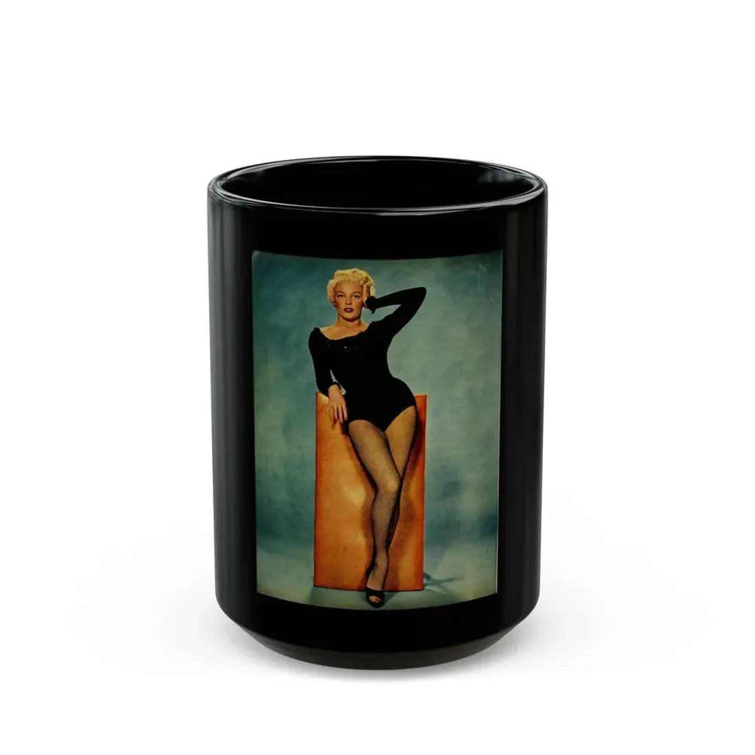 Sheree North #101 (Vintage Female Icon) Black Coffee Mug 15oz - Go Mug Yourself
