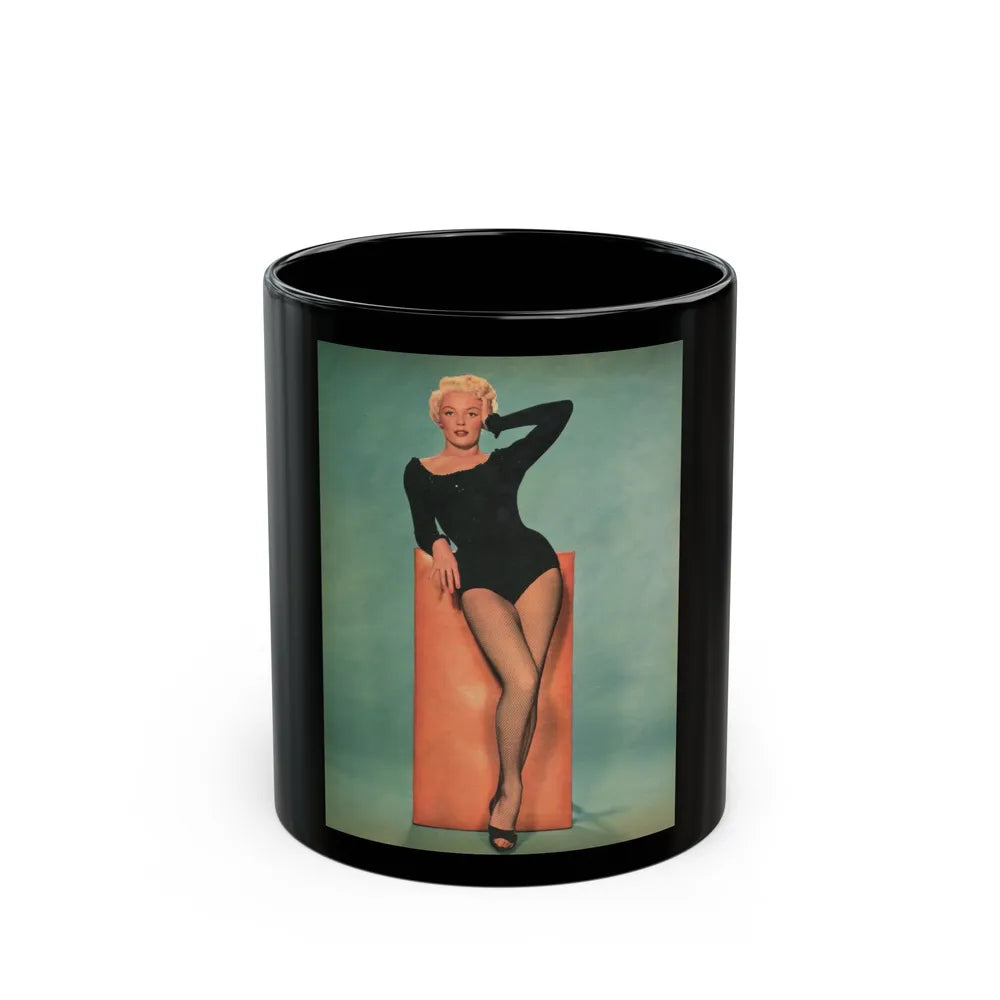 Sheree North #1011 (Vintage Female Icon) Black Coffee Mug-11oz-Go Mug Yourself