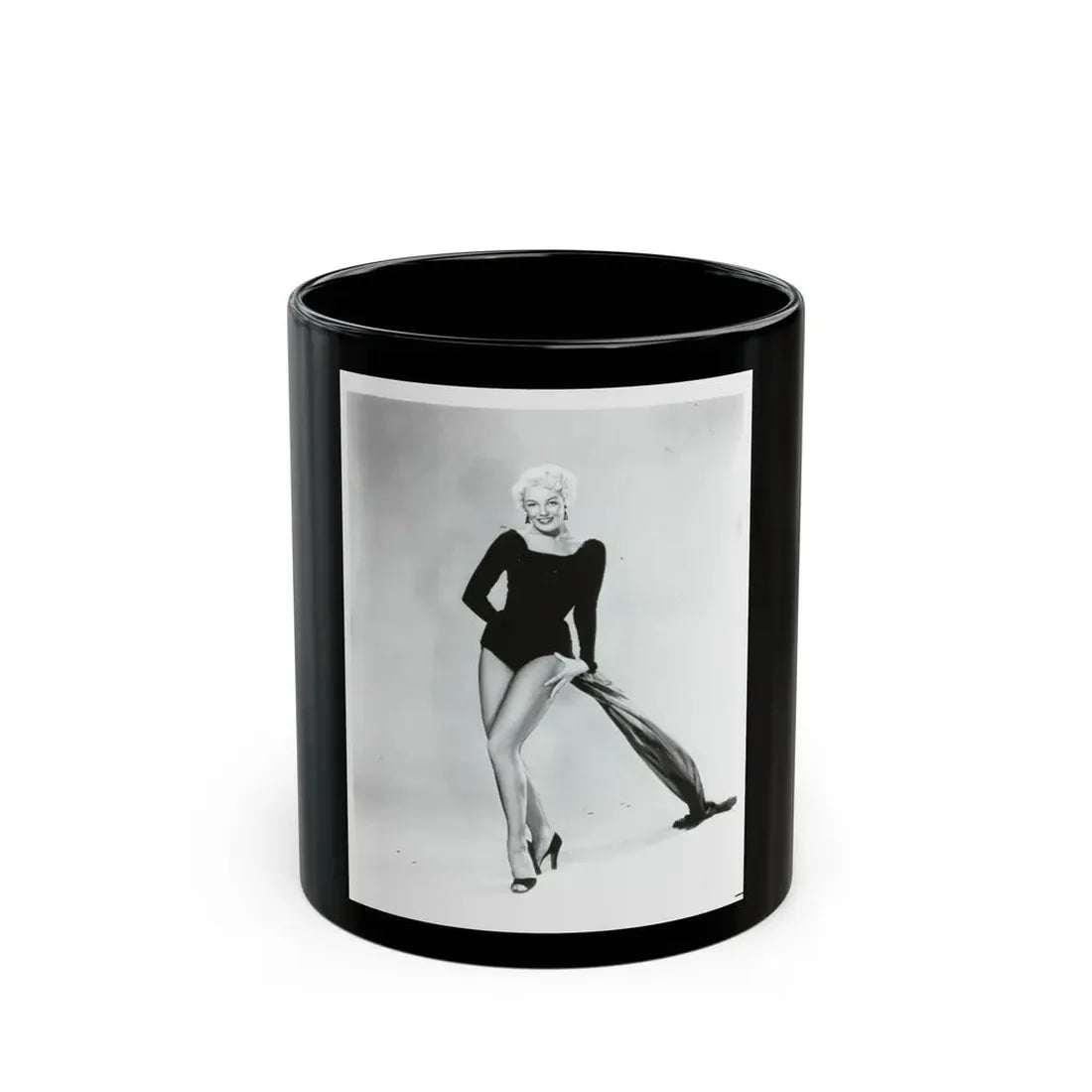 Sheree North #104 (Vintage Female Icon) Black Coffee Mug 11oz - Go Mug Yourself