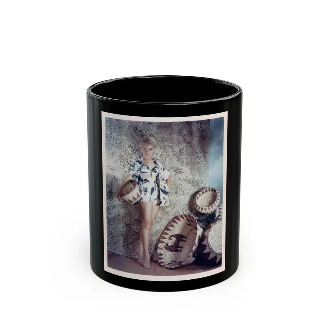 Sheree North #108 (Vintage Female Icon) Black Coffee Mug 11oz - Go Mug Yourself