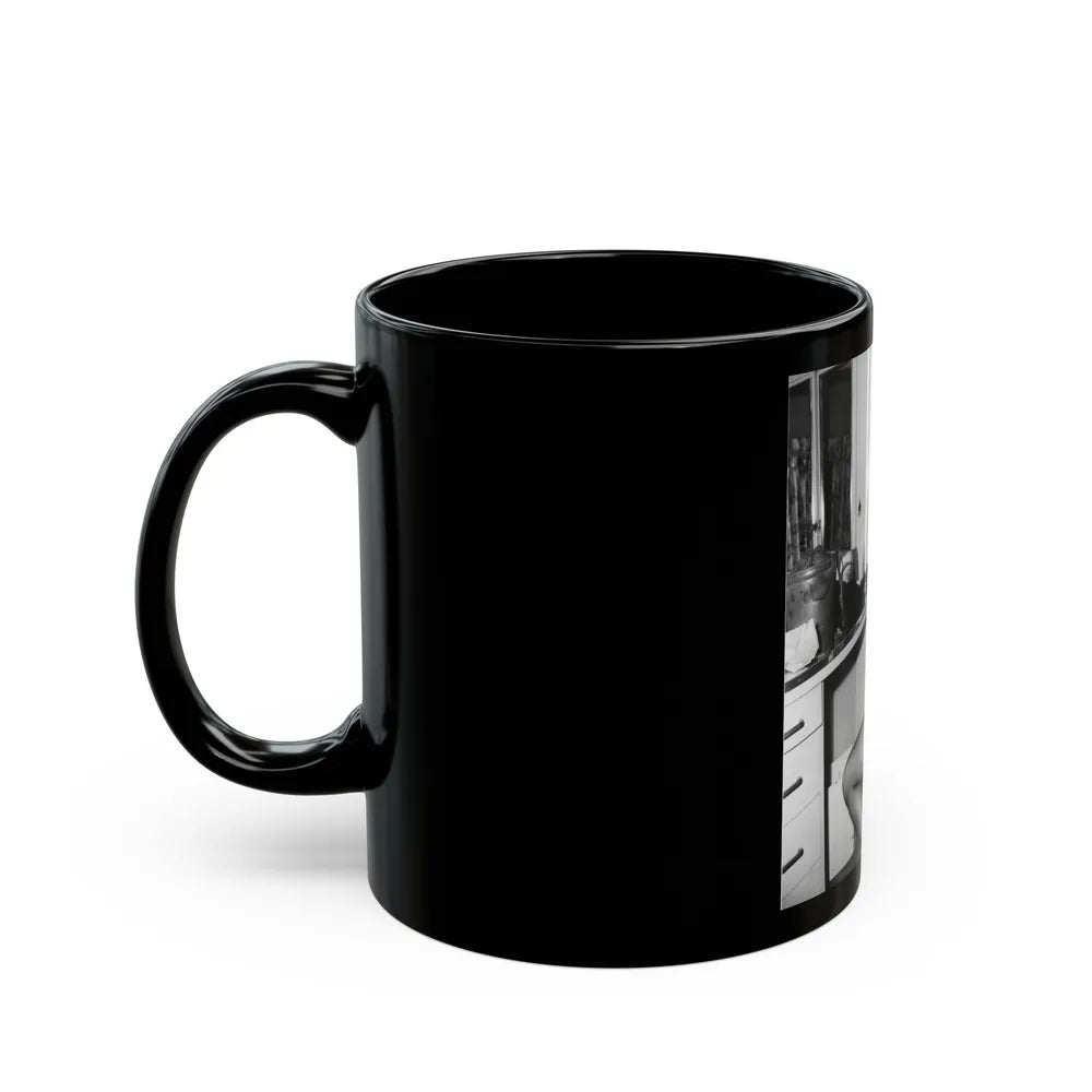 Sheree North #112 (Vintage Female Icon) Black Coffee Mug-Go Mug Yourself