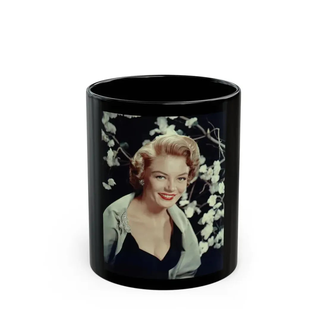 Sheree North #125 (Vintage Female Icon) Black Coffee Mug 11oz - Go Mug Yourself