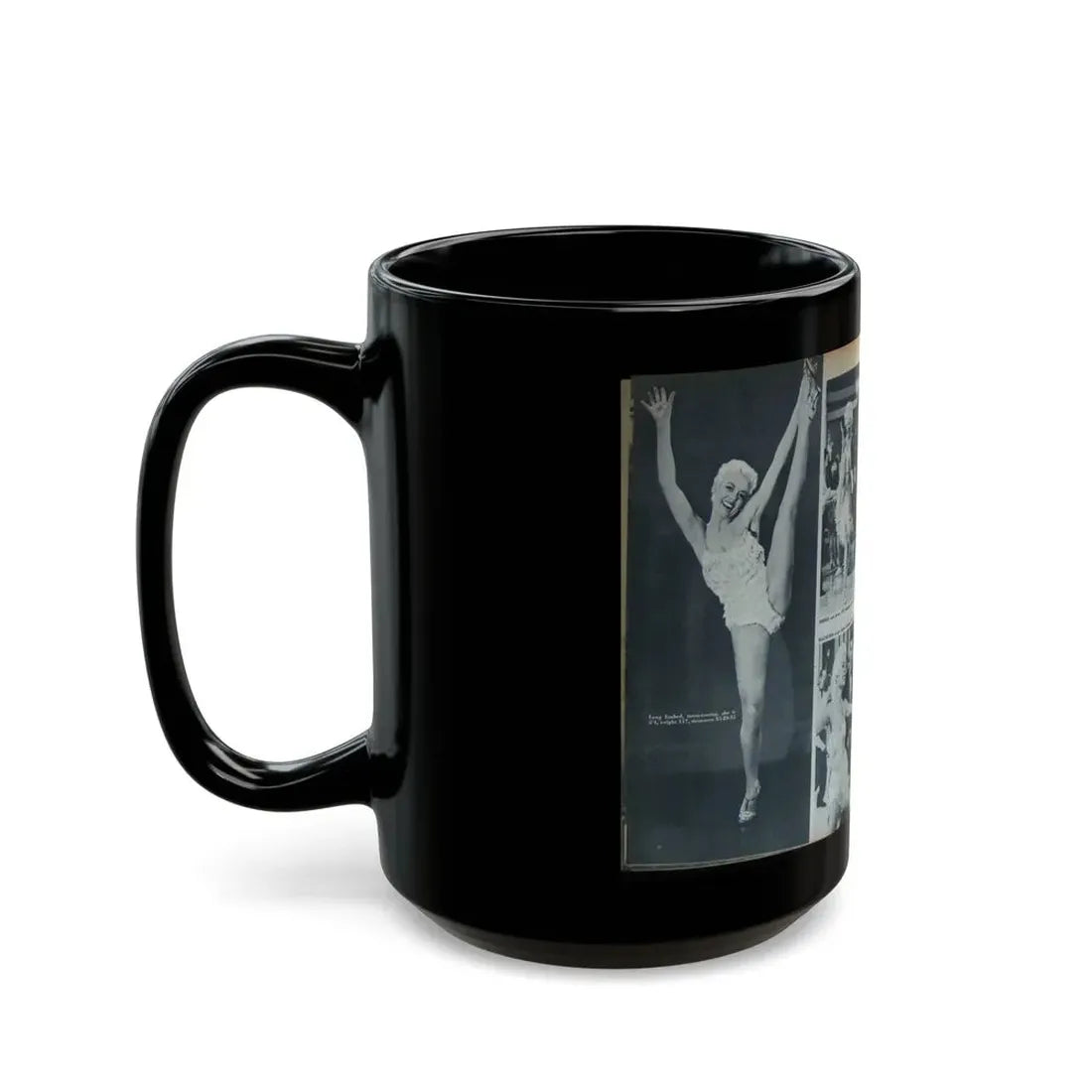 Sheree North #128 - Mag. Article (Vintage Female Icon) Black Coffee Mug - Go Mug Yourself