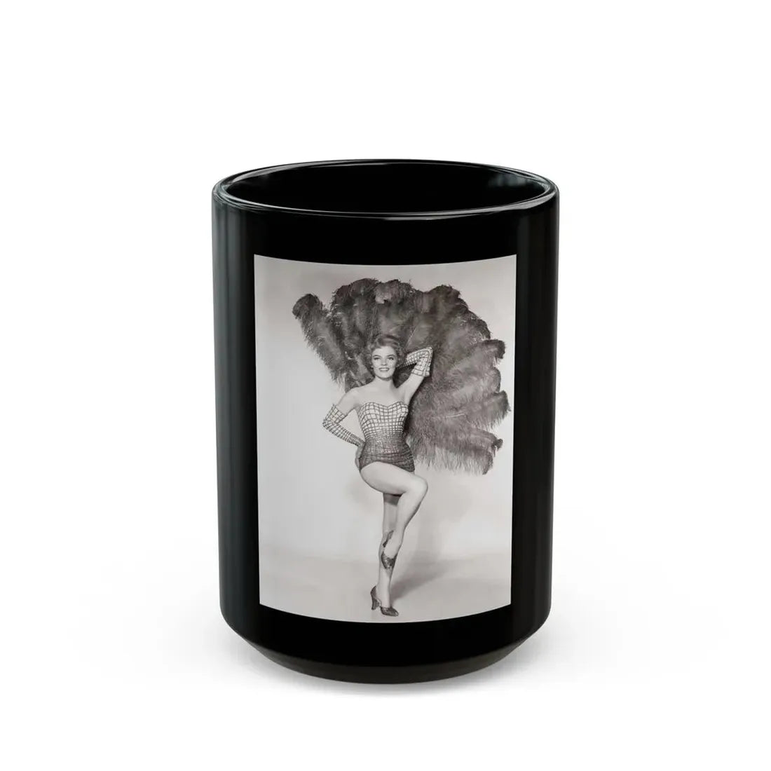 Sheree North #13 (Vintage Female Icon) Black Coffee Mug 15oz - Go Mug Yourself
