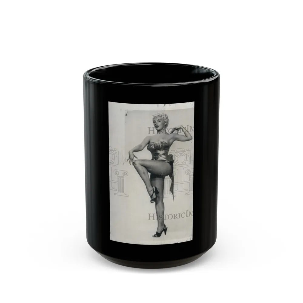 Sheree North #1401 (Vintage Female Icon) Black Coffee Mug-15oz-Go Mug Yourself