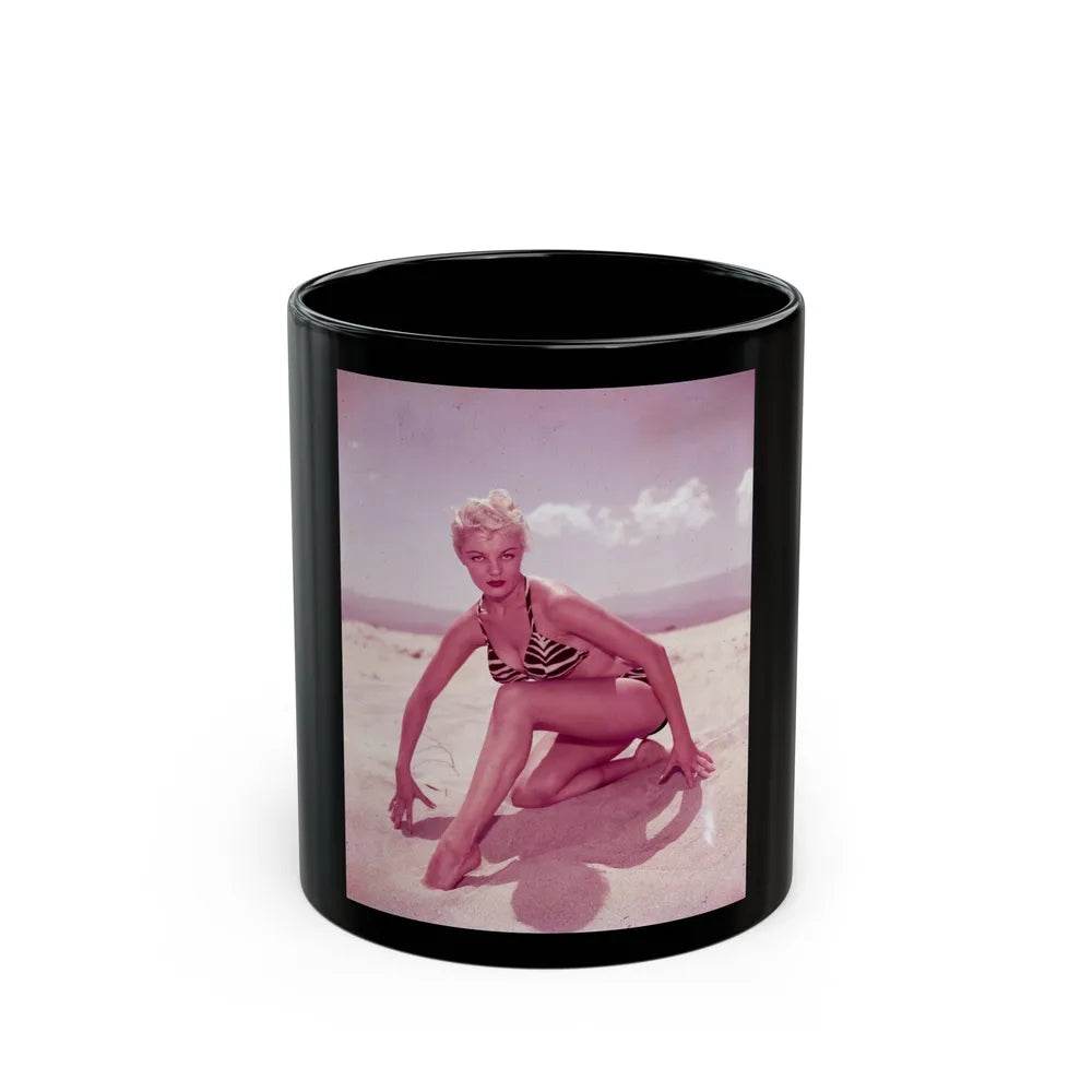 Sheree North #1431 (Vintage Female Icon) Black Coffee Mug-11oz-Go Mug Yourself