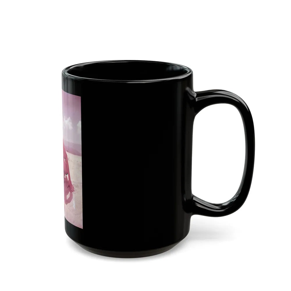 Sheree North #1431 (Vintage Female Icon) Black Coffee Mug-Go Mug Yourself